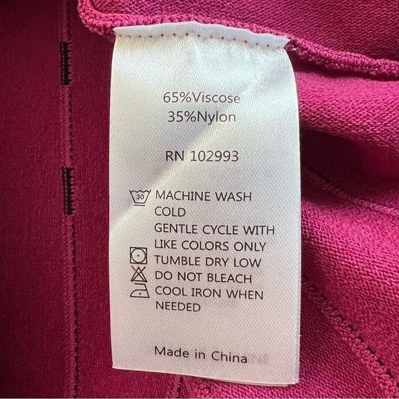 Prabal Gurung Collective Striped Off Shoulder Dress Magenta Size 6 - Picture 12 of 12